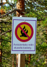Finland 2019 Oravivuori - Warning against forest fires