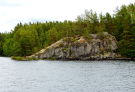 Oravivuori Finland: rock formation on metelinkiulaat island
