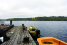 Oravivuori Finland: scaffolding with boats
