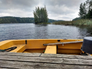 Oravivuori Finland: scaffolding with boat