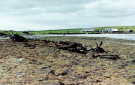 remains of a boat near cantick head