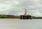 oil rig at cromarty firth