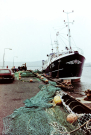 pierowall pier with fishing vessel