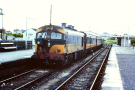 Limerick station man on train 1980