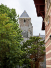st valery sur somme - medieval town - church seen from hotel