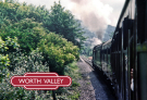 steam railways in britain1979 - keighley and worth valley railway - shot from train with logo