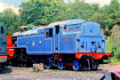 steam railways in britain1979 -  lakeside and haverthwaite railway - light blue engine