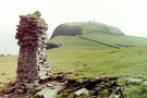 shetland 1989 mainland sumburgh old navigational sign on sumburgh head