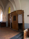 thierache - fortified church of wimy - confessional box