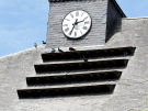 thierache - fortified church of wimy - clock detail