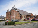 thierache - fortified church of wimy - front view 