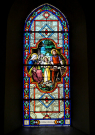 thierache - fortified church of wimy - sagrada familia stained glass