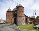 thierache - fortified church of wimy - donjon with towers