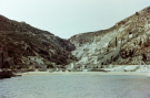 milos 1988 - trips on and around milos - old mining facility