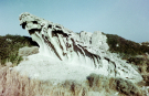 milos 1988 - trips on and around milos - gandalf has been here - a frozen dragon